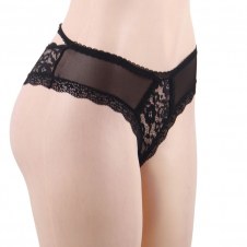 QUEEN LINGERIE PANTIES DE ENCAJE FLORAL L/XL