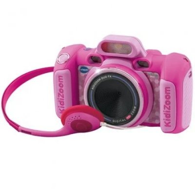 Cámara digital infantil VTech - 8MP | Zoom óptico 4x | Color rosa | Resistente y compacta