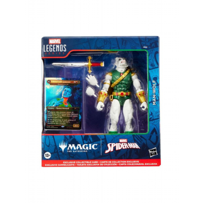 Figura hasbro marvel legends series magic the gathering man - wolf