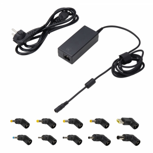 Ewent - EW3968 Cargador Automático Universal Notebook 65W con 10 Puntas