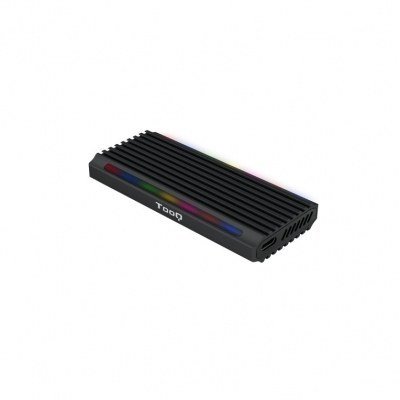 CAJA EXTERNA TOOQ TQE-2222B NGFF/NVMe SHINOBI USB-A RGB NEGRO