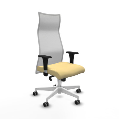 Albacete malla sincro malla blanca similpiel crema brazos 1D base blanca ruedas 65mm engomadas
