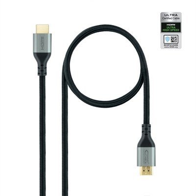 Cable hdmi 2.1 nanocable 1m - macho - macho - negro