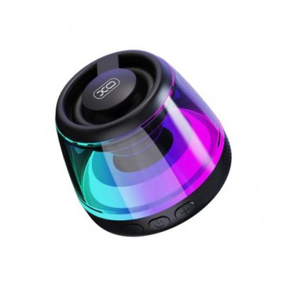 XO F62 Mini Altavoz Bluetooth Sobremesa - Bluetooth 5.3 - 5W - Base Magnetica - Colgador y Aro Magsafe - Iluminacion RGB - Color Negro