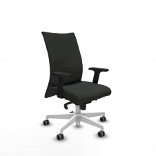 Piqueras y Crespo Albacete confidente sincro bali negro brazos 2D base blanca ruedas 65mm engomadas