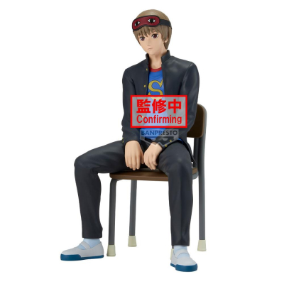 Figura banpresto gintama mr.ginpachi's zany class desk sogo okita 16cm