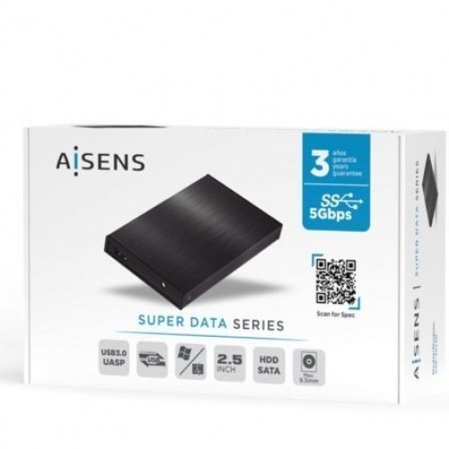 Caja Externa para Disco Duro de 2.5 Aisens ASE-2523B/ USB 3.0