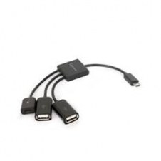 Adaptador otg - 2 uhb - otg - 02 micro - usb a - micro - usb - b - usb 2.0 - macho - hembra