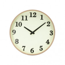 Reloj De Pared Lisbon Madera/vainilla 30d Mov.cont