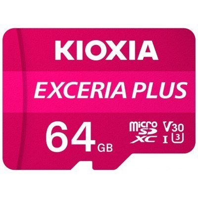 Tarjeta memoria micro secure digital sd kioxia 64gb exceria plus uhs - i c10 r98 con adaptador