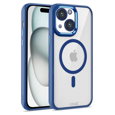 COOL funda para teléfono móvil 15,5 cm (6.1) Azul, Transparente