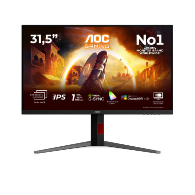 G4 U32G4U pantalla para PC 80 cm (31.5) 3840 x 2160 Pixeles 4K Ultra HD Negro, Rojo