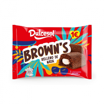 Dulcesol Brown's Nata Pack 3+1 Unidades 180Grs