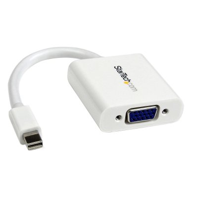 Adaptador Conversor de Vídeo Mini DisplayPort DP a VGA - 1920x1200 - Activo- Blanco