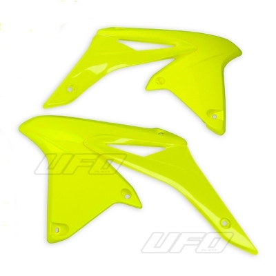 Plásticos laterales de radiador UFO Suzuki amarillo fluor SU04928DFLU