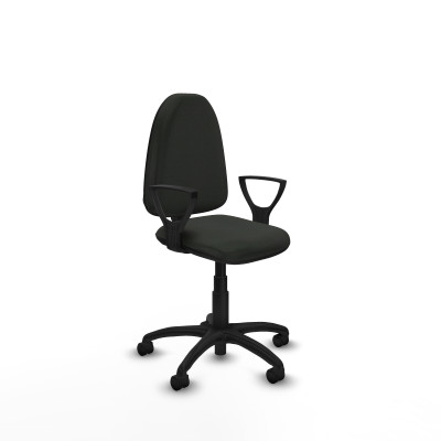 Aýna CP bali negro brazos fijos base poliamida ruedas nailon 50mm