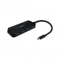 HUB USB-C A 4XUSB-C AISENS 15CM NEGRO