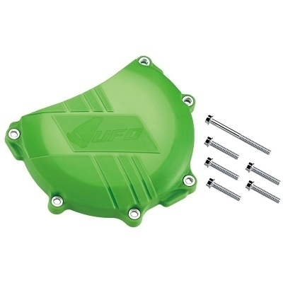 Protector tapa de embrague UFO verde Kawasaki KX450F AC02405