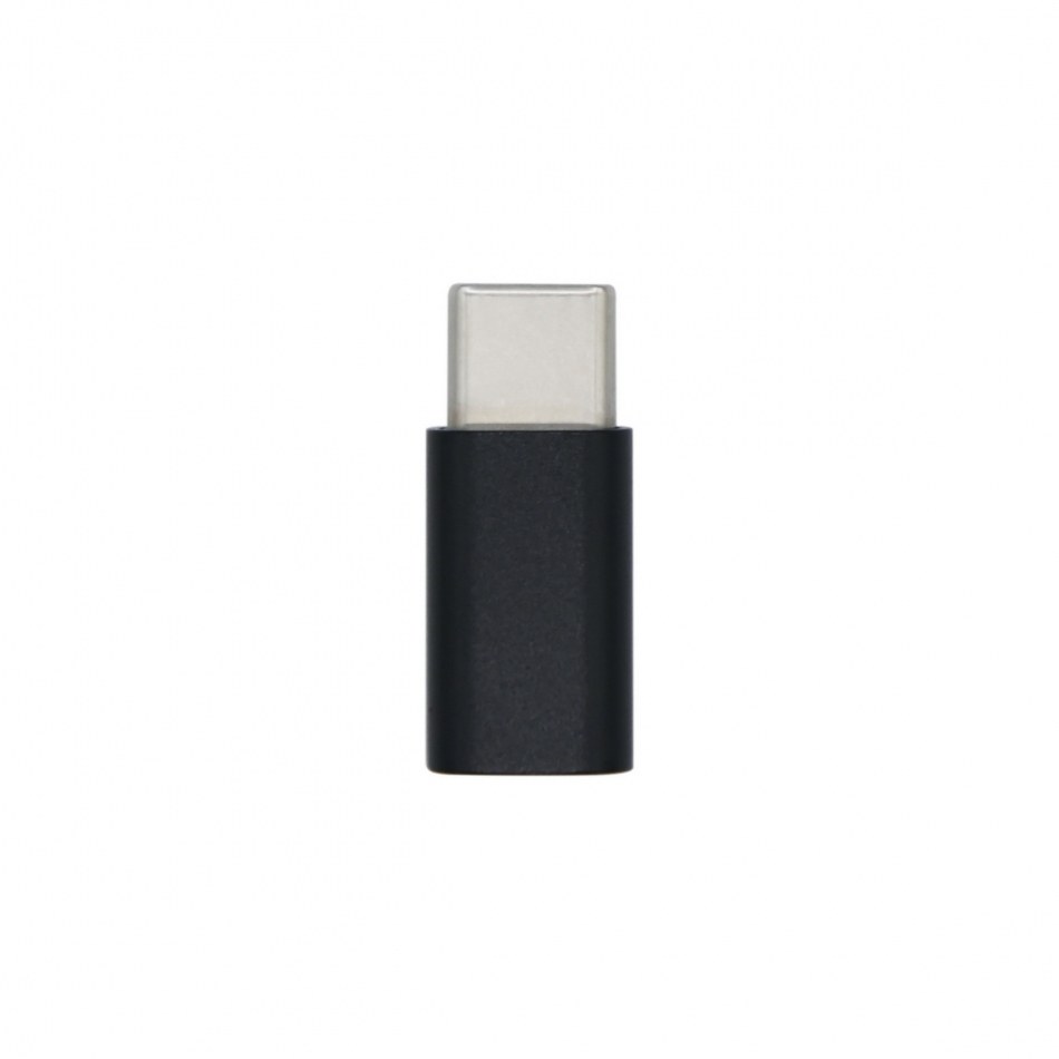 AISENS - MINI ADAPTADOR USB-C USB 2.0, TIPO MICRO-B/H-USB-C/M, NEGRO