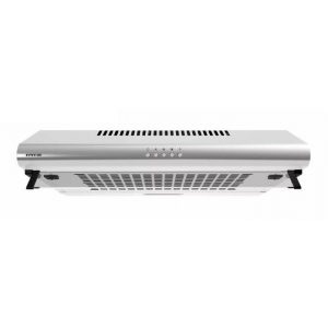 Campana tradicional con visera Infiniton CMPV-620XB10, 60 cm, 200 m3/h, 62dB, 3 niveles, clase B, luz LED, inox antihuellas