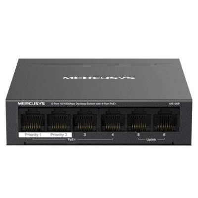 Switch mercusys ms106p 6 puertos