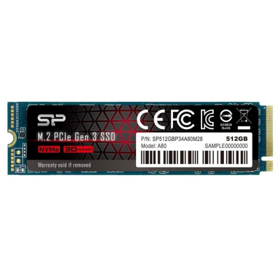 Disco duro interno ssd silicon power ace a80 512gb m.2 pci express