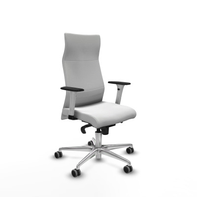 Albacete dirección sincro bali blanco brazos 1D blancos base aluminio ruedas 65 engomadas
