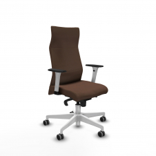 Piqueras y Crespo Albacete direcci?n sincro bali marr?n oscuro brazos 1D blancos base blanca ruedas 65 engomadas