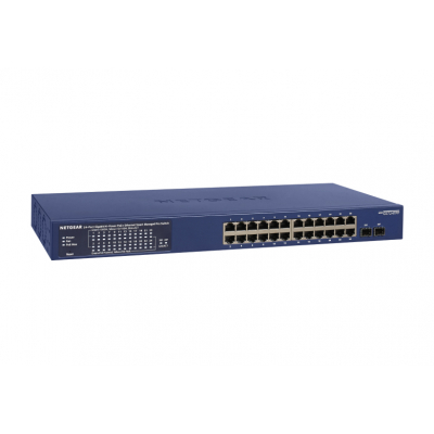 GS724TP-300EUS switch Gestionado L2/L3/L4 Gigabit Ethernet (10/100/1000) Energía sobre Ethernet (PoE) Azul