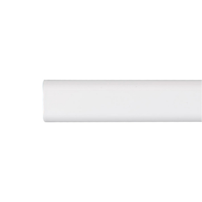 Barra armario ovalada metal blanco 150cm cintacor - storplanet