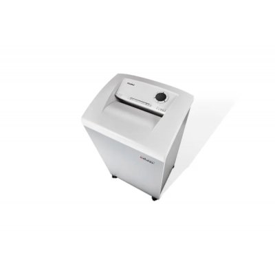 Dahle 306 Team Destructora de Papel Manual Corte en Particulas P-3 - Destruye hasta 20 Hojas - Papelera de 100L - Ruedas Giratorias con Freno - Color Blanco