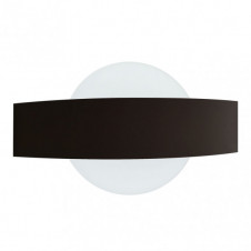 Aplique Barredor De Pared Circ.8w 4000k Arco Negro 630 Lm Ip20 13x24x5 Cm