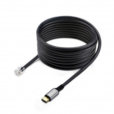 StarTech.com Adaptador USB-C a RJ9 para Auriculares con Micrófono - Adaptador USB Tipo C a RJ9 con Cable de 1,8m - Adaptador para Teléfonos, Ordenad