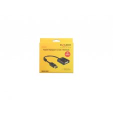 DeLOCK 62599 adaptador de cable de vídeo 0,2 m DisplayPort DVI-I Negro