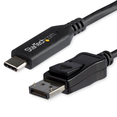 CDP2DP146B adaptador de cable de vídeo 1,8 m USB Tipo C DisplayPort Negro