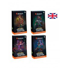 Juego de cartas magic the gathering outlaws of thunder junction mazos de commander caja inglés 1 unidad aleatoria
