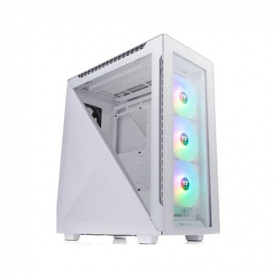 Caja ordenador gaming atx thermaltake divider 500 tg argb cristal templado - blanco