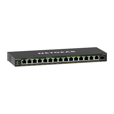 GS316EP-100PES switch Gestionado Gigabit Ethernet (10/100/1000) Energía sobre Ethernet (PoE) Negro