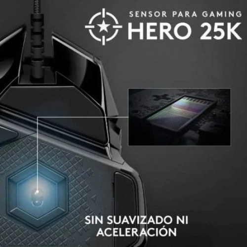 Ratón Gaming Logitech G502 Hero Special Edition/ Hasta 16000 DPI