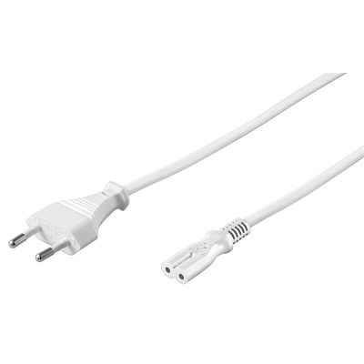 Cable Alimentacion Forma 8 IEC C7 BLANCO 5m