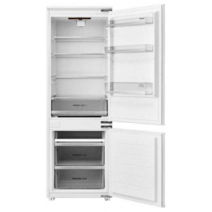 Frigorífico combi integrable Teka RBF 43345 FI, 178.5 x 54 x 55 cm, No Frost, clase E, 226 kWh año, 38dB, 271 litros, columna MetaCool, reversible, luz LED, blanco
