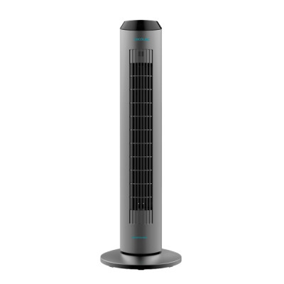 Cecotec EnergySilence 8190 Skyline Ionic Ventilador de Torre de 33 de Altura - 60W - Ionizador - Motor de Cobre - Temporizador hasta 8H - Mando a Distancia - 3 Velocidades - Oscilante - Color Gris