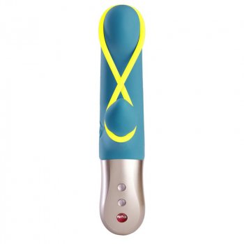 Amorino Vibrador del Punto G Petrol/Neon Yellow