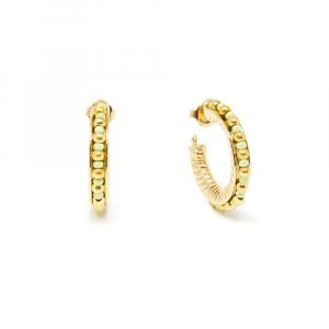 ETIOPIA VERDE 2CM pendientes #oro brillo 1 u