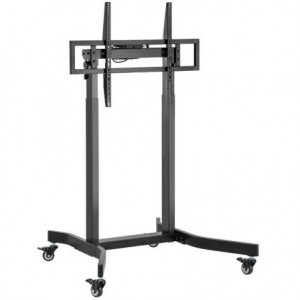 Carro TV motorizado con ruedas Aisens FTF100E-271, 55-100 pulgadas, hasta 120 kg, VESA 800 x 600 mm, altura eléctrica, negro