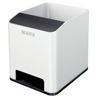 Desk Top Storage porta lápices Poliestireno Negro, Blanco
