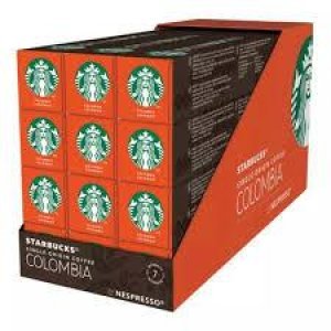 Pack de 12 cajas NESPRESSO STARBUCKS COLOMBIA, 10 unidades por caja, 120 cápsulas en total