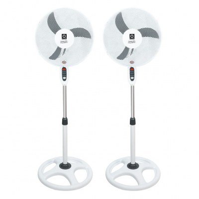 Ventilador de pie thulos et - f16sfv2 - pack 2 40cm - regulable hasta 1.3m - 45w