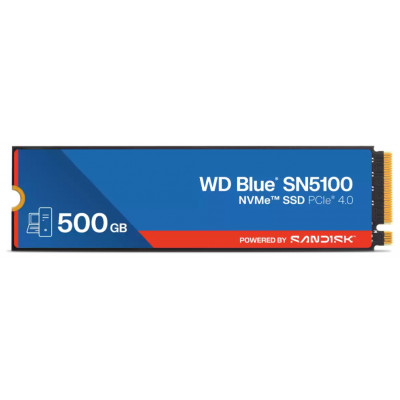 WD Blue SN5100 SSD 500GB NVMe Gen4 6600MB-s