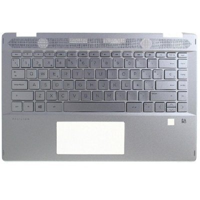 Top case + Teclado compatible para portátil HP 14-DH Plata L54874-071